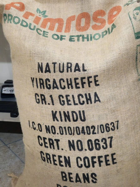 sac de cafea verde etiopia yirgacheffe gelcha kindu la samsara coffee roastery