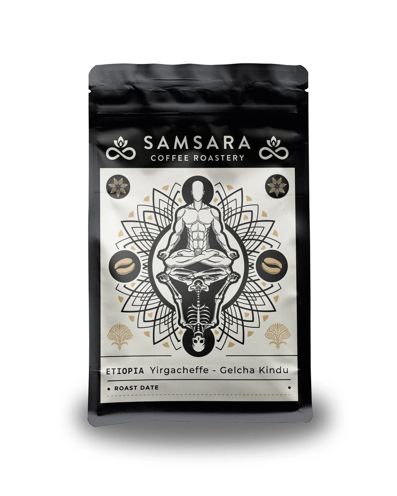 Pungă de cafea Etiopia Yirgacheffe Gelcha Kindu, cafea de specialitate Samsara